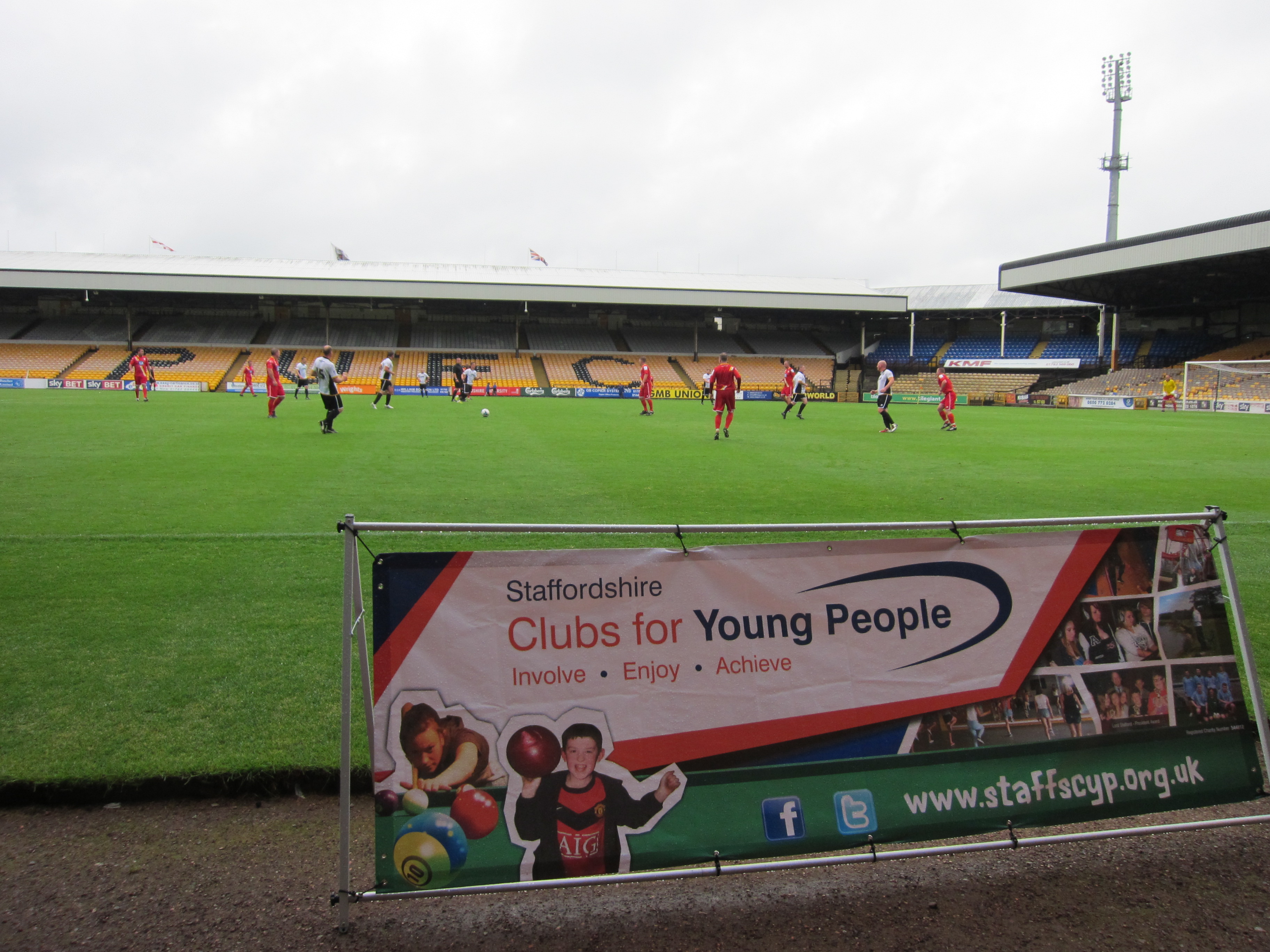 Staffs CYP - Port Vale Legends Game - Banner